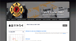 Desktop Screenshot of lakeareafirefighters.org